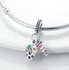 Copper Plated Sparkling Family Tree Dangle Charm Bead Charms Compatible With Authentic Women Bracelets Pendant Necklaces Jewellery