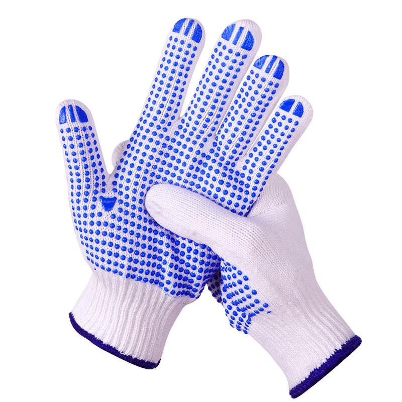 Heavy-Duty Anti-Slip Cotton Work Gloves