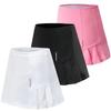 2023 Schnelltrocknender Damen-Sportrock mit Sicherheitsshorts und Tasche - Ideal zum Laufen, Tennis und Badminton.