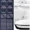 142WCar Door Handle Bowl Scratch Transparent Stickers Anti-collision Strip For VW Golf 4 7 MK3 4 7 Touran Polo Passat