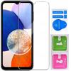 Case for Samsung Galaxy A14 | A14 5G Leather with a flap Closing Wallet + Glass