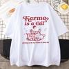 Hotsale Karma Cat 2025 Taylor Midnight Album Short Sleeve TShirt for Women Midnight Meeting Top