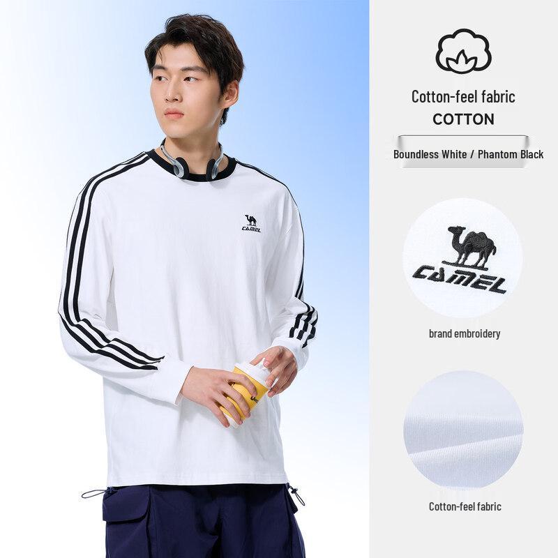 Camel Unisex Round Neck Long Sleeve T-Shirt