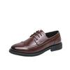 Men's Shoes Large Size Lace-up Brock Loafers Business Dress Leather Shoes Men's Foreign Trade Spring and Autumn Men's Casual Shoes