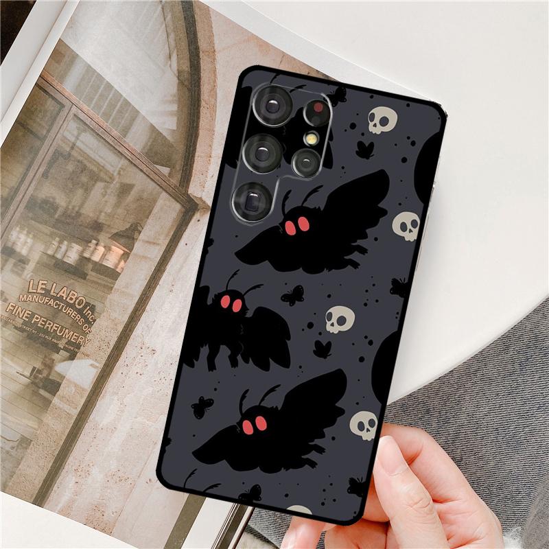 Mothman Night Grey Fundas For Samsung Galaxy S23 S20 FE S21 Ultra Note 20 Note 10 S8 S9 S10 Plus S22 Ultra Case