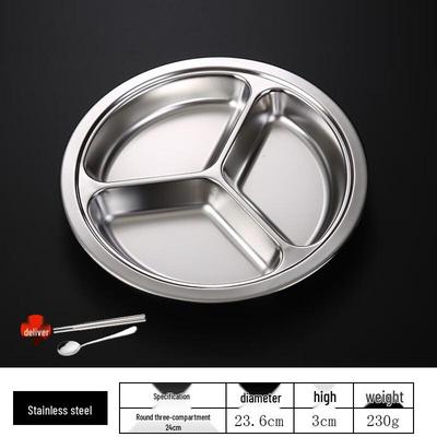 Yunduo 304 Stainless Steel Kids Divided Plate