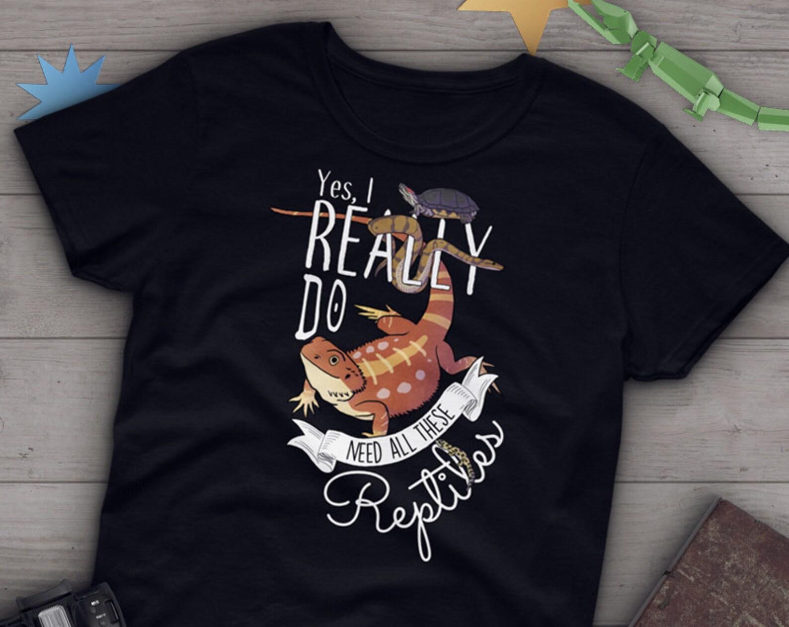 Funny Reptile Shirt, , Bearded Dragon Lover Gift, Corn Snake, Lizard, Tortoise Python Iguana T-Shirt, Cute Graphic Tee, Tshirt Tops 140