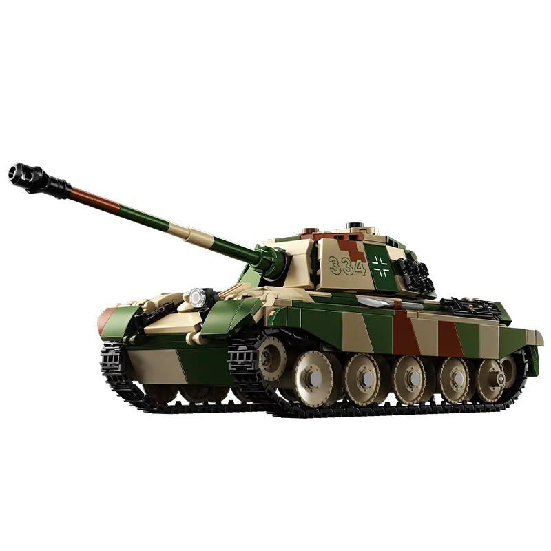 854 ks Le Yi Stavebnice Král Tygřích Tanků Hračka Stíhací Vozidlo Model Vzdělávací Stavebnice Dárek k Narozeninám Dekorativní Předmět