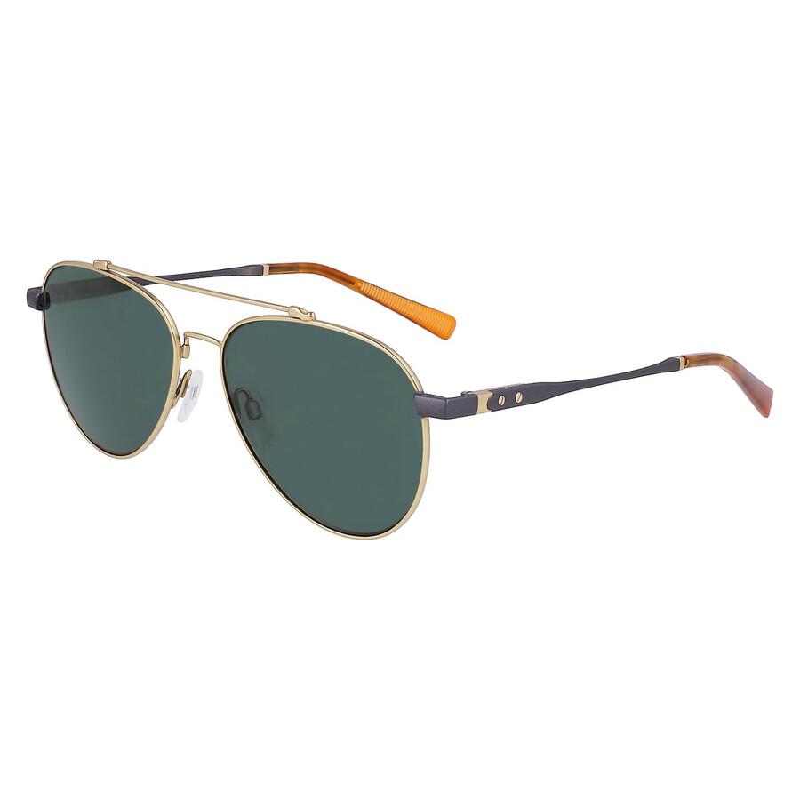 Shinola Grüne Piloten-Sonnenbrille Unisex Sh2101s 718 60