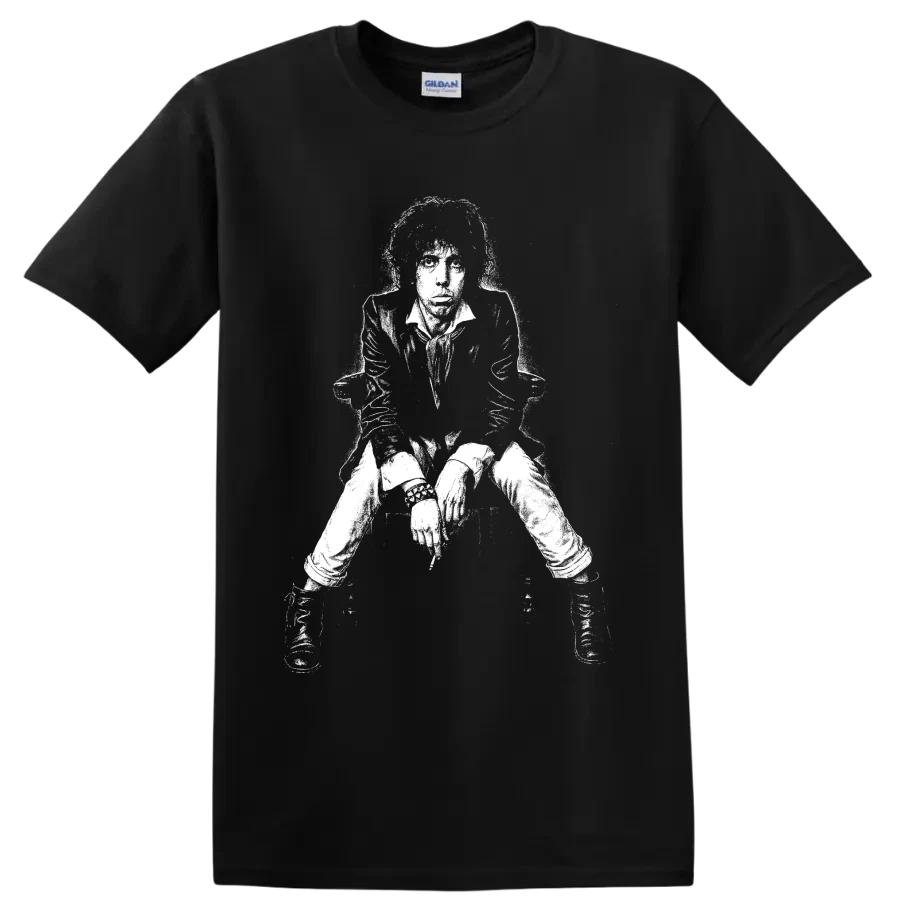 Camiseta Mick Jagger Cantante de Rock Británico Retrato Gráfico Concierto Fan Música Camiseta