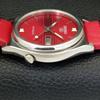 VINTAGE SEIKO 5 AUTOMATIC 7009A JAPAN MENS RED COLOR DIAL WATCH A701512-5 R206b-a701512