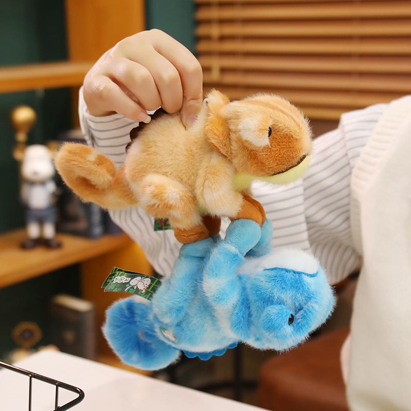 20cm Cartoon Colorful Cute Chameleon Plush Doll Simulation Magnetic Reptile Plush Toy Home Decoration Gift For Children