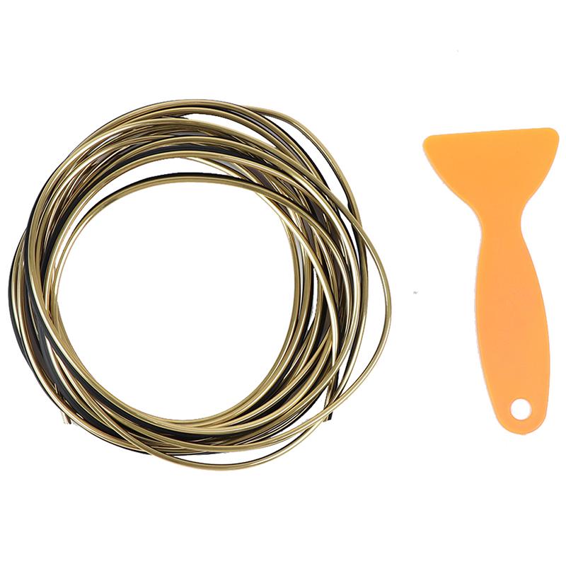 

Новый 5M универсальный автомобильный хромированный уплотнитель для автомобиля, аксессуары для стайлинга интерьера, экстерьера, отделка дверной накладки, молдинг, отделка приборной панели золотой