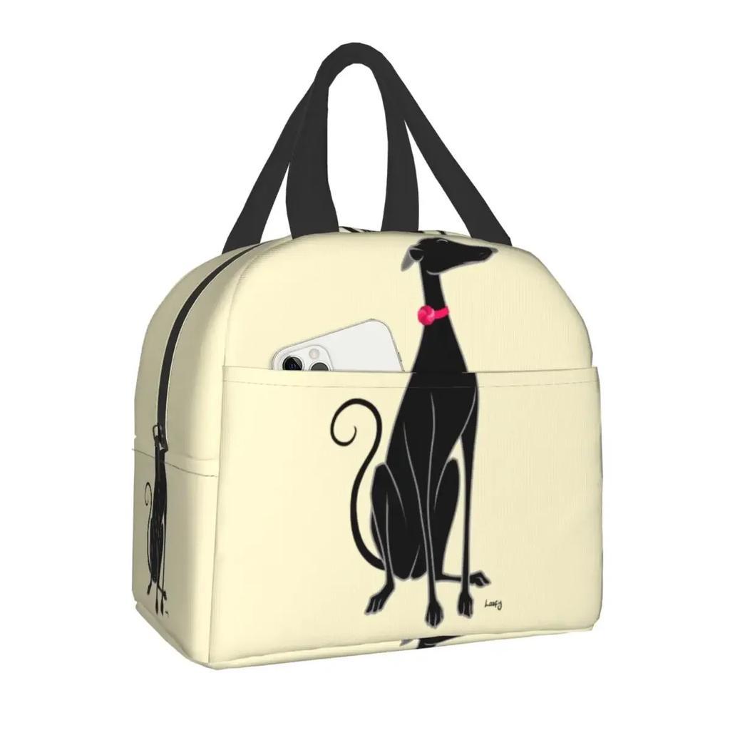 Luxury Pearl And Abalone Poodle Dog Insulated Lunch Bag for Women Resuable Pudel Caniche Cooler Thermal Bento Box Work School