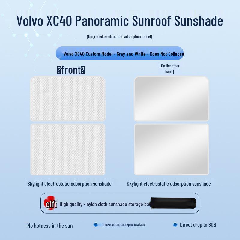 Volvo XC40 Sunroof Insulation Sunshade: Heat & Privacy Protection