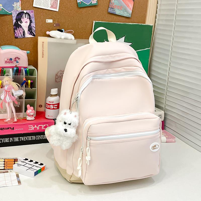 Girls Backpack For School With Slim Nylon Construction And Student Comfort Features