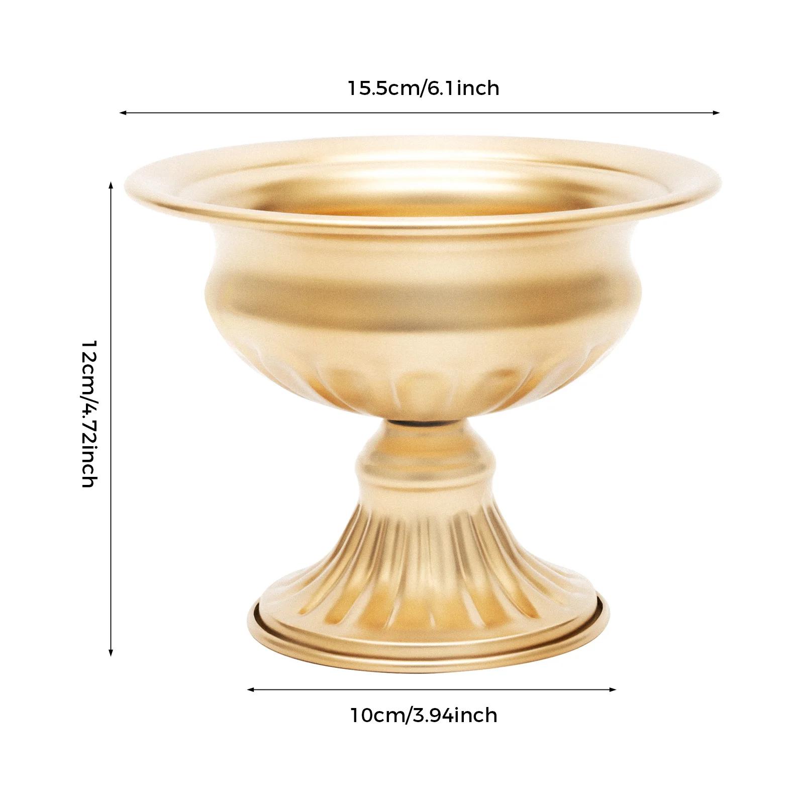 

10 Pcs Trumpet-shaped Gold Flowers Vases for Centrepieces, Wedding Table Centerpiece Decoration for Reception, Home Flower Stand золотой