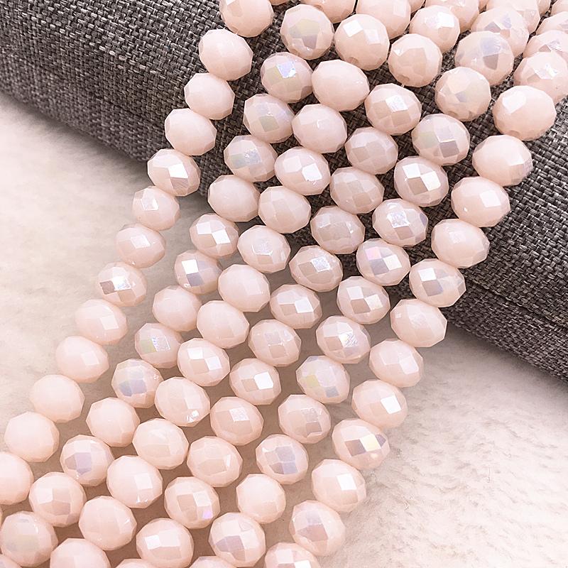 30pcs/lot 8x6mm Rondelle Austria Faceted Crystal Glass Beads,Wheel Beads,Transit Beads For Jewelry Making diy Bracelet Necklace