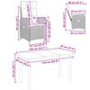 Sofa Table Set 7 pcs PE Rattan and Powder Coated Steel