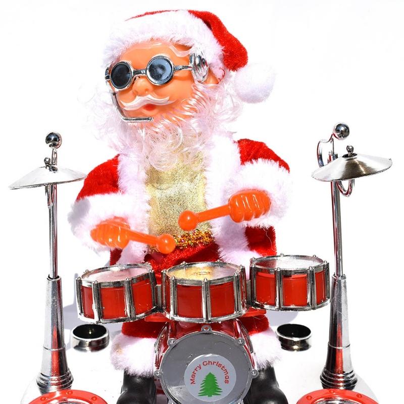 Kids&Adults Plastic Toy Kids Game Electric for Play the Instruments Santa Claus for Creative Supplies for Kids/Adults