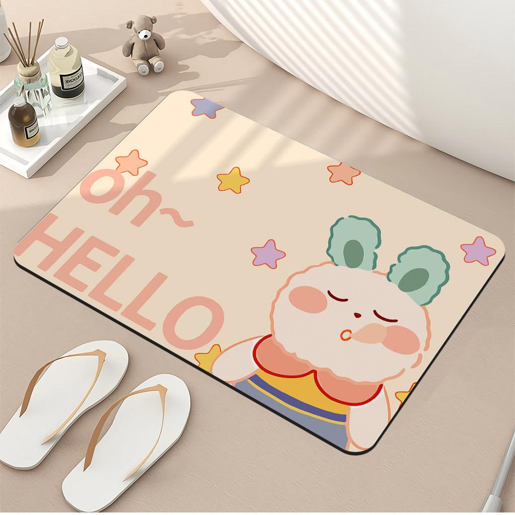 

Домашний коврик Придверный коврик Дверь Дверь Противоскользящий Износостойкий коврик Нога Дверь в ванную Диатомитовый коврик 40*60cm