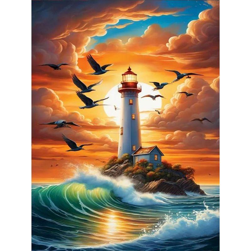 CHENISTORY DIY Painting By Numbers For Adults Landsape Oil Picture HandPainted Animals Coloring By Numbers Home Wall Art