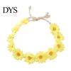 Children Stage Performance Headband Daisy/Sunflower Wreath for Women Girls, Adjustable Floral Crown Cute Macaron Color Flower Beach Vacation