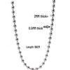 Korean Style Titanium Steel Pendant Necklace with Round Bead Chain 