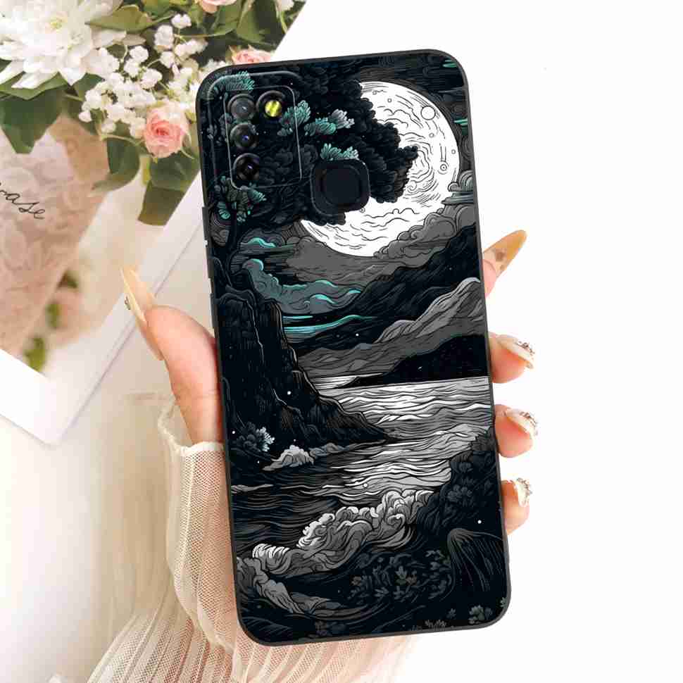 For Infinix Hot 10 Lite X657B Case Cute Cartoon Cat Print Silicone Back Cover For Infinix Hot 10Lite Phone Protection Cases