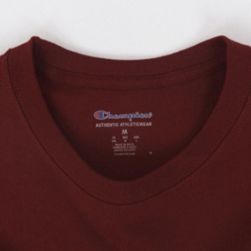 Champion Plain Short Sleeve Tee   Maroon T425 Maroon