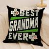 Best Grandparents Ever Cushion Cover Soft Plush Fabric DoubleSided Printed Cushion Covers for All Seasons Modern Home Decor
