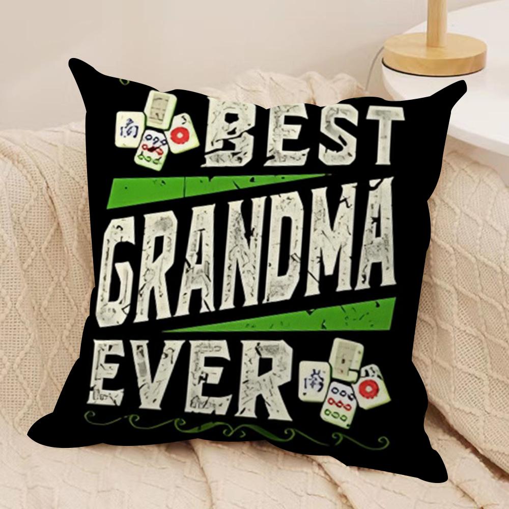 Best Grandparents Ever Cushion Cover Soft Plush Fabric DoubleSided Printed Cushion Covers for All Seasons Modern Home Decor