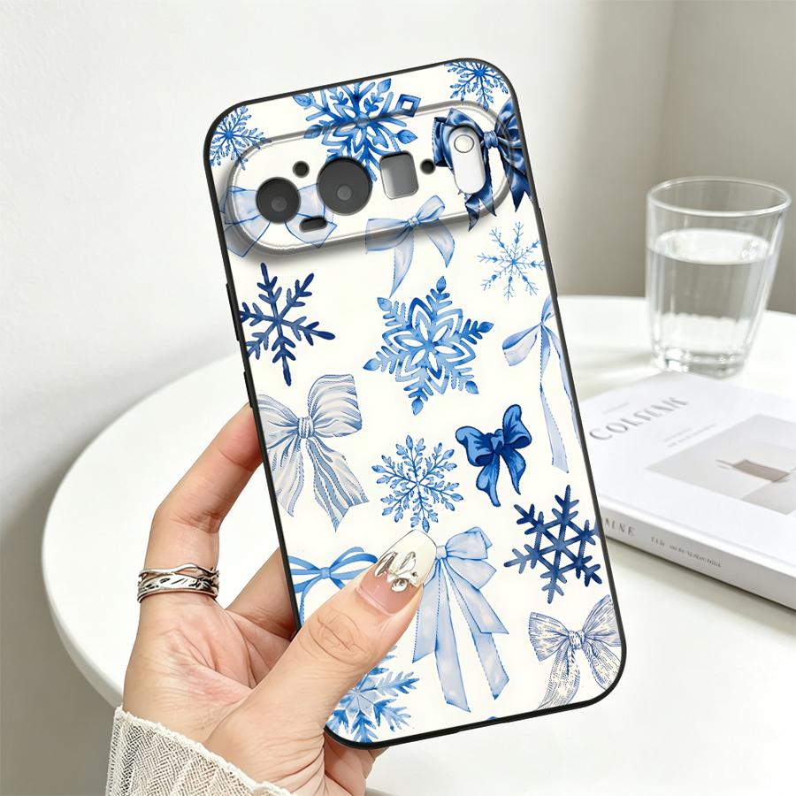 Cartoon Snowflake Bow Funda Phone Cover Case for Google Pixel 10A 6 7 8 Pro 7a 8a 10 9 Pro XL 9a 6a