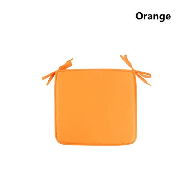 

1 шт. Подушка цвета конфет, садовая ткань, простая однотонная подушка, европейская подушка для обеденного стула, креативная подушка для дивана, тканевая подушка 40*40 см 1PC оранжевый