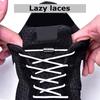 1Pair No Tie Shoelaces Round Elastic Quick Lazy Shoe Laces Kids Adult Fashion Color Sneakers Lace