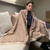 65 * 190 cm Autunno e Inverno Nuovo Sciarpa Versatile Semplice Tinta Unita con Frange Imitazione Cashmere Double-Sided Sciarpa Calda Shawl d'Atmosfera