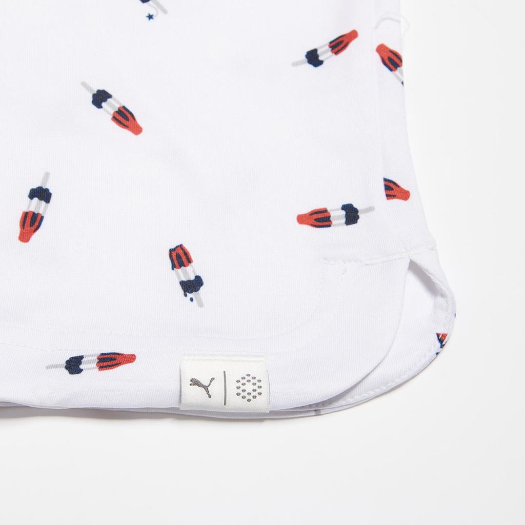 Puma Golf Series Moisture-Wicking Versatile Quick-Dry Short Sleeve Polo Shirt Men tops White Deep-Red 533859-01