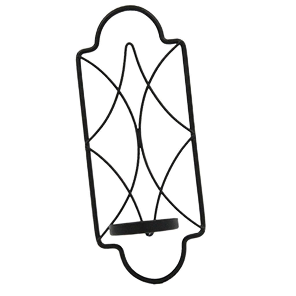 Väggmonterad ljushållare i metall 3,5 tum x 8,6 tum Ljusstakar Ljuslykta för Hem, Veranda Dekor Stilfull