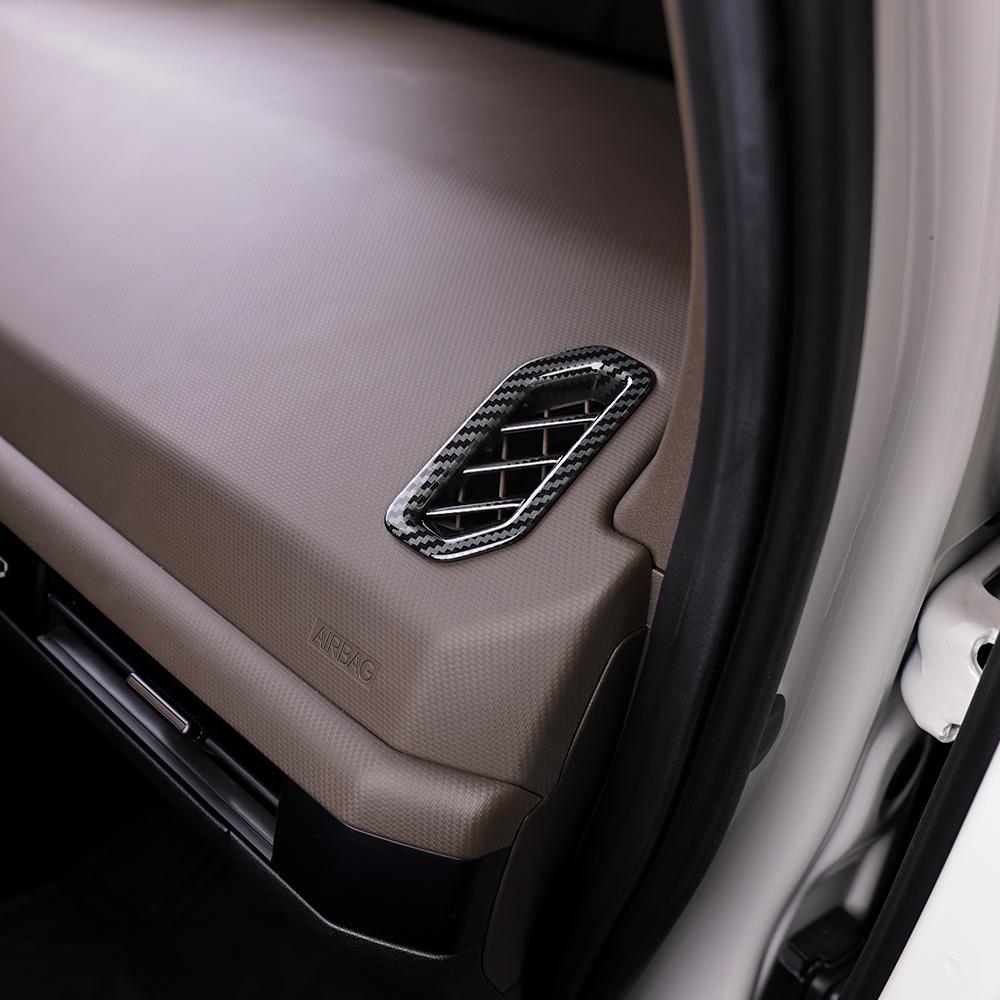 For Kia PV5 2026 2026 Car Turning Carbon Fiber Front Upper Air Outlet Cover Trim Automobile Interior Accessories LHD