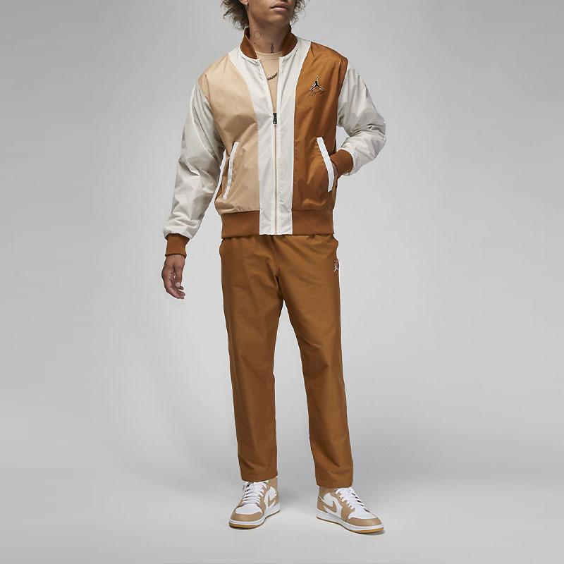 Jordan Flight MVP Colorblock S potiskem loga Ležérní bunda Pánská bunda Světle-britská-hnědá FB7033-281