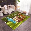 Colorful Friends In The Forest Themed Anti-Slip Rugs - Polyester Home Decor, Suitable for Bedrooms, Living Rooms, Doorways, Studios, and Decorations