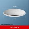 All-Copper Pop-Up Sink Basin Drain Plug & Cover