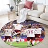 Spain pattern round rug,Carpet Rug for Living Room Bedroom Playroom ,Non-slip Floor Mat,Holiday Gifts and Birthday Gifts.