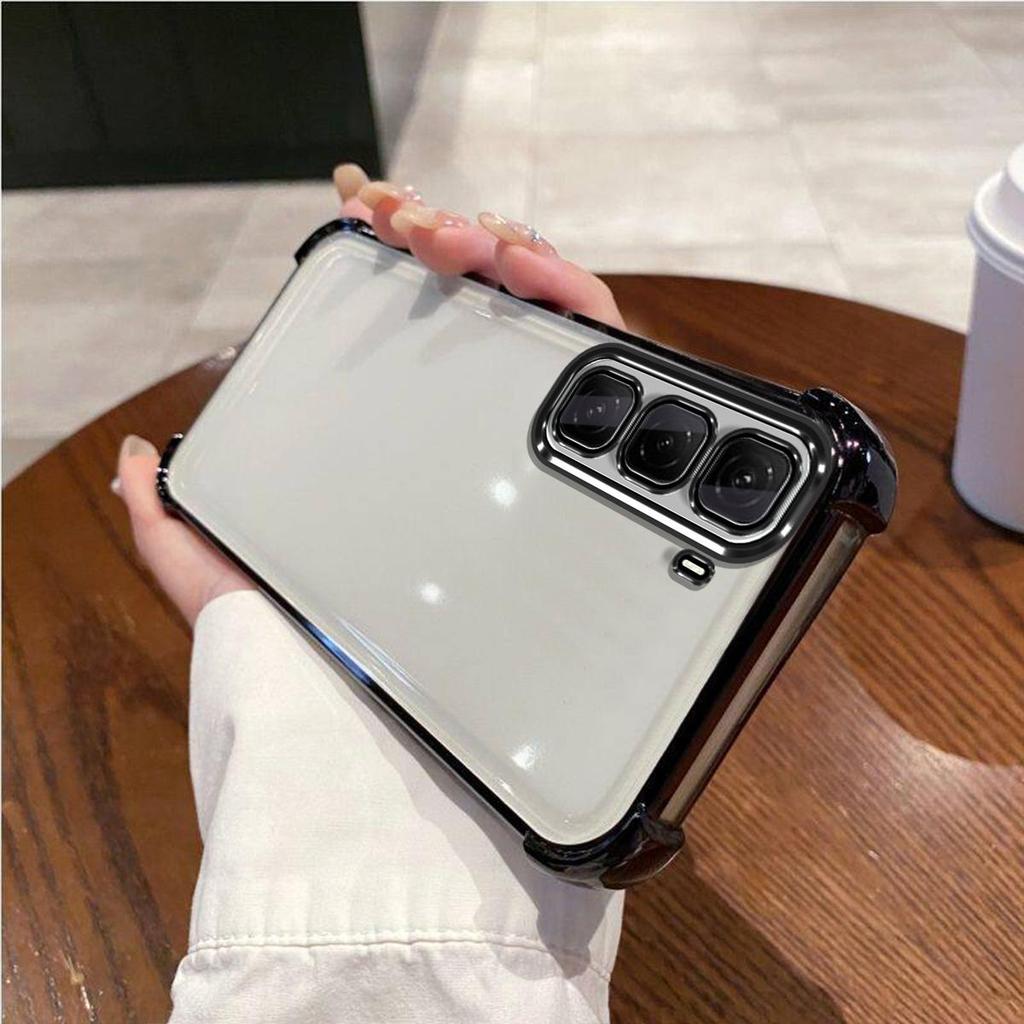 Case for infinix HOT 60 5G,60i,60 Pro,60 Pro+,50 5G,50 4G,50 Pro+ Electroplated Color Border Clear Phone Casing Cover