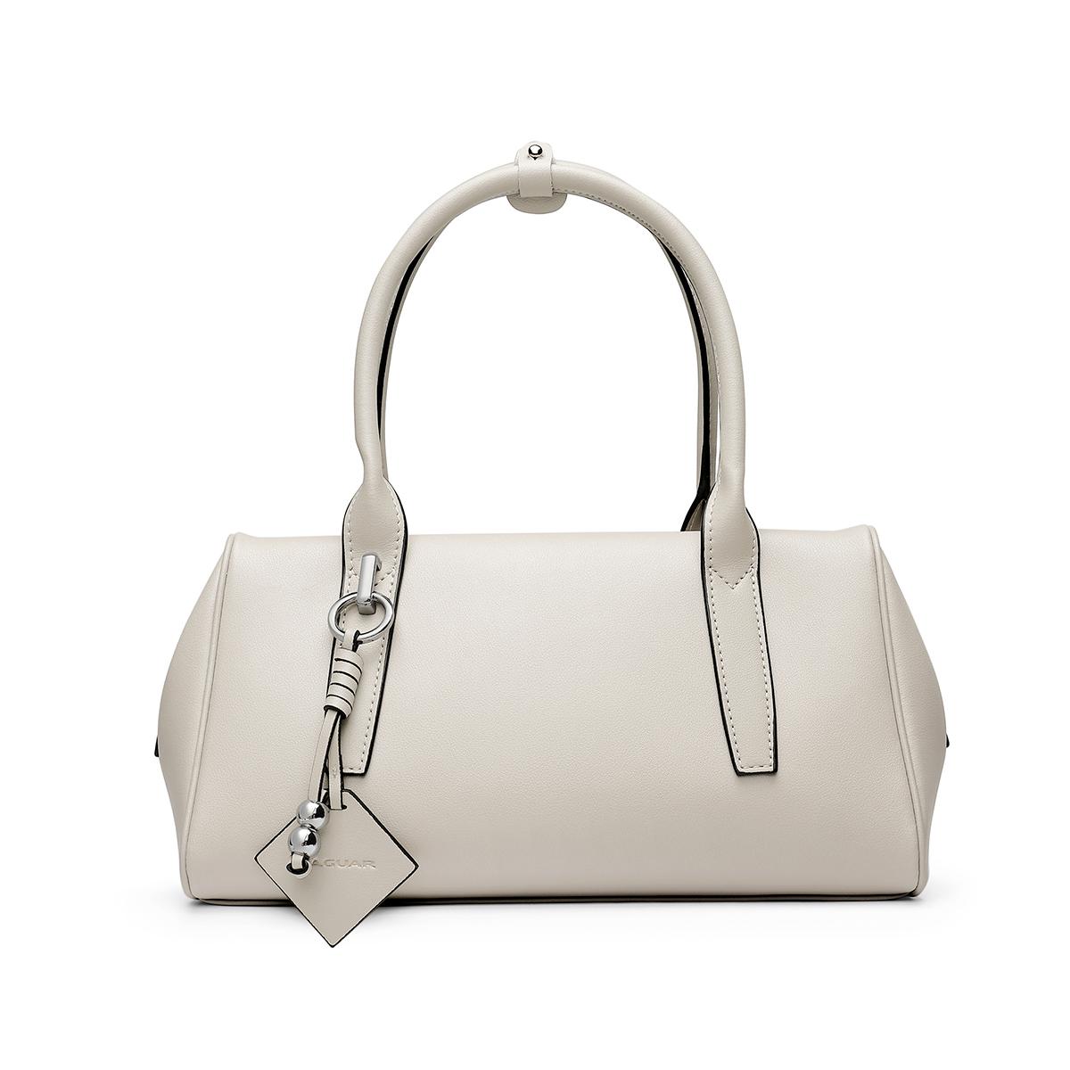 

New JAGUAR Synthetic Leather Shoulder Bag, Handbag Women s Ecru/Black/Sand JL12301931 32.0*11.9*16.0CM