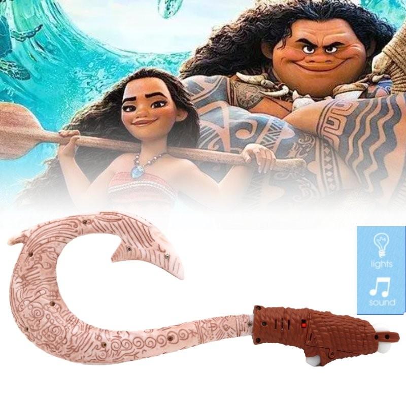Moana Fish Maui Hook Sound Lighting Weapon Children Toy Gift Prop Performance