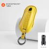 Sheepskin  High-Quality Car Key Case Cover Accessories For Porsche Panamera Spyder Carrera Macan Cayman Cayenne 911 970 981 991