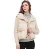 Hooded down cotton vest new autumn and winter puff cotton vest thin warm vest women's short vest