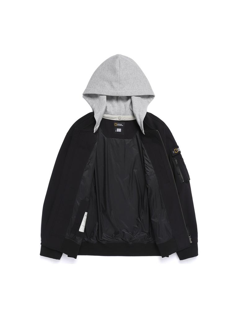 Nationalgeographic N261Mjp020 Rontra Detachable Hood Jumper Black