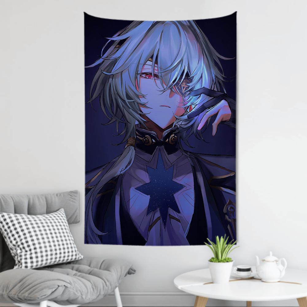Anaxa Animated Game Honkai Star Rail Tapestry Room Decor Wall Cloth Party Hanging Background Room Decor Baby Room